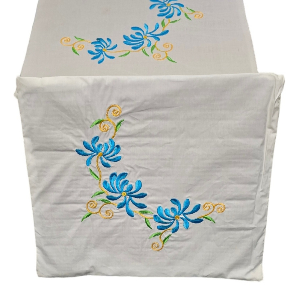 Cushion cover white 100% cotton 14x14